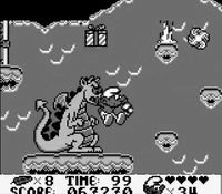 une photo d'Ã©cran de Les Schtroumpfs sur Nintendo Game Boy